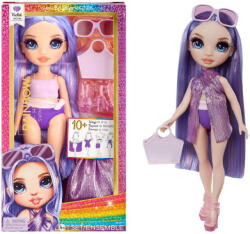 MGA Entertainment Rainbow High Swim & Style - Violet (Purple), doll (507314-EUC) - pcone Papusa