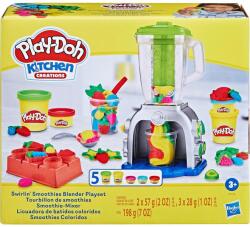 Hasbro Play-Doh: Blender pentru Smoothie-uri Swirlin cu 5 cutii de plastilină 198g (F9142)
