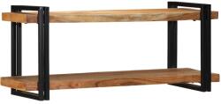 vidaXL fali polc 110x33x45 cm tömör fa akácfa (4017490) - vidaxl