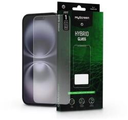 MyScreen MS240062 Apple iPhone 16 rugalmas, hibrid üveg - Myscreen protector Hybrid Glass átlátszó 8H ujjlenyomat-érzékelő biztos (MS240062)