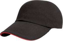 Result Headwear Gyermekek/gyerekek kefés pamut sapka KID UNIQUE fekete|vörös