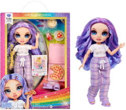 MGA Entertainment Rainbow High Junior High PJ Party - Violet (Purple), Doll (503705-EUC) Papusa