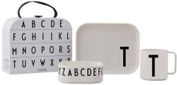 Design Letters gyerek reggeliző készlet Classics in a suitcase T - fehér Univerzális méret