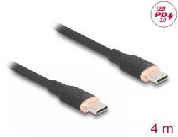 Delock Cablu USB 2.0 type C la USB type C T-T PD 3.0 60W 4m Negru, Delock 81240 (81240)