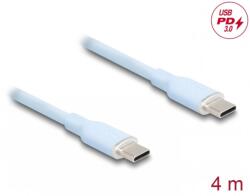 Delock Cablu USB 2.0 type C la USB type C T-T PD 3.0 60W 4m Blue, Delock 81236 (81236)