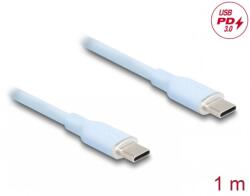 Delock Cablu USB 2.0 type C la USB type C T-T PD 3.0 60W 1m Blue, Delock 81234 (81234)