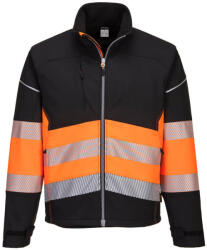 Portwest PW375BKOM Portwest PW3 Hi-Vis Class 1 Softshell kabát (PW375BKOM)