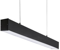 Kanlux 28450 AL 4LED 120-MPR-B Lineáris lámpatest LED T8 fénycsőhöz, 36W teljesítmény, fekete színben, G13 foglalattal, IP20 védettséggel, 220-240V (Kanlux 28450) (28450)
