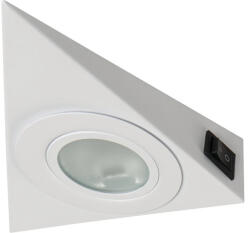 Kanlux 36633 ZEPO LFD-T02/S-W Bútorvilágító spot lámpatest kapcsolós változat, fehér színben, max 10W teljesítmény, G4 foglalattal, IP20 védettséggel, 12V (Kanlux 36633) (36633)