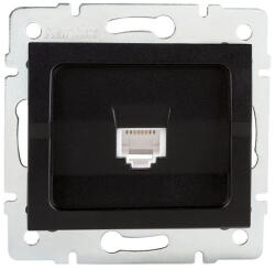 Kanlux MOWION LOGI 33594 Szimpla számítógép-csatlakozó (RJ45Cat 6), fekete színben (Kanlux 33594) (33594)