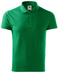 MALFINI Férfi galléros póló Cotton - Középzöld | XL (2121616)