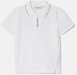 Calvin Klein gyerek póló fehér, sima, IB0IB02370 - fehér 152