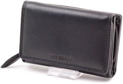 La Scala fekete női bőr pénztárca (DN-82221 BLACK)
