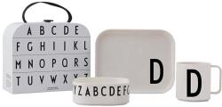 Design Letters gyerek reggeliző készlet Classics in a suitcase D 4 db - fehér Univerzális méret