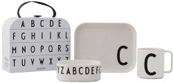 Design Letters gyerek reggeliző készlet Classics in a suitcase 4 db - fehér Univerzális méret
