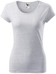 MALFINI Tricou damă Pure - Gri deschis prespălat | L (1220315)
