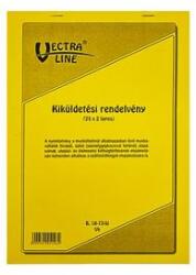 Vectraline Nyomtatvány kiküldetési rendelvény VECTRALINE álló A/4 25x2 példányos (B18-73/V) - irodaszer