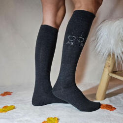 Aura Via Női köves szemüveges térdzokni 35-38 81282