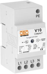 OBO Túlfeszültség levezető, T2+T3, 3P+NPE, 20 kA, 5093381 (5093381)