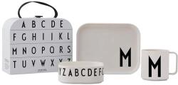 Design Letters gyerek reggeliző készlet Classics in a suitcase M 4 db - fehér Univerzális méret