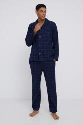 Ralph Lauren pamut pizsama sötétkék, mintás - sötétkék XXL
