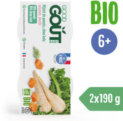 Good Gout BIO Lazac kelkáposztával és paszternákkal (2x190 g) - mamasbaby
