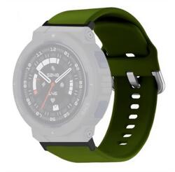 gigapack Pótszíj (egyedi méret, szilikon) SÖTÉTZÖLD Amazfit Active Edge (GP-164614)