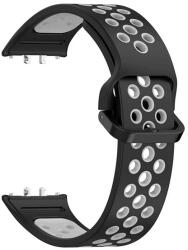 gigapack Pótszíj (egyedi méret, szilikon, lyukacsos, légáteresztő) FEKETE/SÖTÉTSZÜRKE Samsung Galaxy Fit 3 (GP-164585)