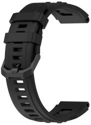 gigapack Pótszíj (egyedi méret, szilikon, dupla bújtató) FEKETE Amazfit T-Rex Ultra (GP-164619)