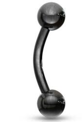 Banán piercing matt fekete bevonattal