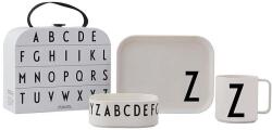 Design Letters gyerek reggeliző készlet Classics in a suitcase Z 4 db - fehér Univerzális méret