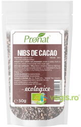 PRONAT Nibs din Samburi de Cacao Ecologici/Bio 50g