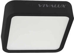 VIVALUX LED ОСВЕТИТЕЛНО ТЯЛО HUGO 18W 230V IP44 CL-4000K 175x175x35mm 1440lm ЧЕРЕН (VIVO04662)