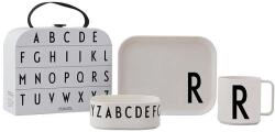 Design Letters gyerek reggeliző készlet Classics in a suitcase R 4 db - fehér Univerzális méret