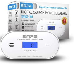SAFE HOME europe s. r. o SAFE HOME europe s. r. o. Многофункционален дигитален детектор за CO SAFE 10YDCO
