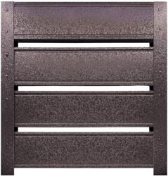 Top Profil Sistem Panou gard casetat Terra finisaj Structurat Maro Ral 8019 150 cm x 102.4 cm H (19888)