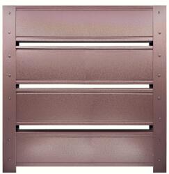 Top Profil Sistem Panou gard casetat Terra finisaj Mat Maro Ciocolatiu Ral 8017 150 cm x 102.4 cm H (20059)
