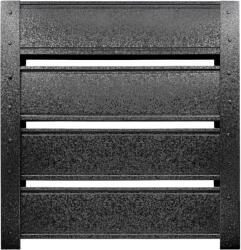 Top Profil Sistem Panou gard casetat Terra finisaj Structurat Negru Ral 9005 150 cm x 102.4 cm H (19931)