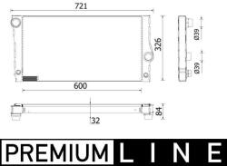 MAHLE Radiator, racire motor MAHLE CR 956 000P