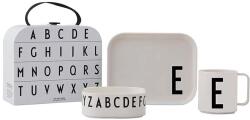 Design Letters gyerek reggeliző készlet Classics in a suitcase E 4 db - fehér Univerzális méret