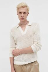 Abercrombie & Fitch pulóver könnyű, férfi, bézs - bézs L