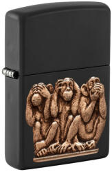 Zippo öngyújtó ajándék gravírozással - 29409 Three Monkeys (29409)