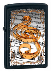 Zippo öngyújtó ajándék gravírozással- 218 Hungary- Music Note Sh (218_hungary_music_note_sh)