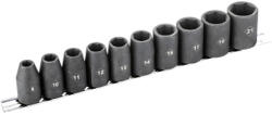 Bormann Gépi dugókulcs készlet 1/2, 8-21 mm, 10 részes, Cr-Mo (BHT7703) (BHT7703) - szerszamax