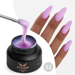 Everin Gel Constructie Everin Stunning 11 Lila Lavandă cu Paiete Holografice | Gel Autonivelant Profesional (STN-11)