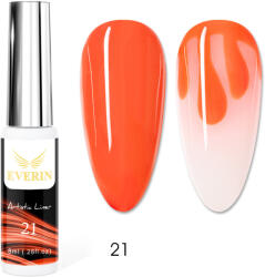 Everin Artistic Liner Gel EVERIN 8ml - 21 | Gel liner portocaliu aprins pentru nail art și detalii creative (ART-21)
