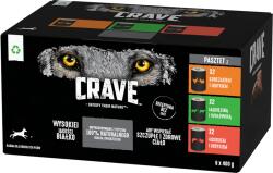 Crave Dog Dose Mixed Multipack Hrana umeda pentru caini adulti, mix de carne 6x400 g