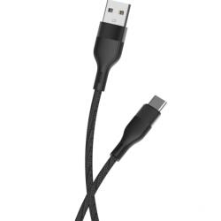 Maxlife Cablu Date si Incarcare Maxlife USB-A - USB-C MXUC-07 20W 1m Negru