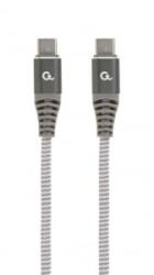Gembird USB Type-C - USB Type-C Power Delivery adat- és töltőkábel 1, 5m (CC-USB2B-CMCM60-1.5M)