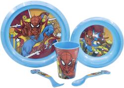 Stor Set de luat masă Stor - Spiderman Midnight Flyer, 5 piese (74715) Set pentru masa bebelusi